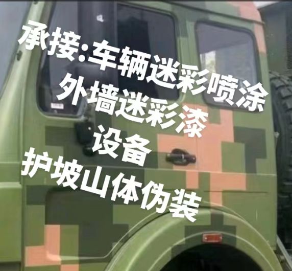 延边朝鲜族外墙和地面的迷彩漆施工