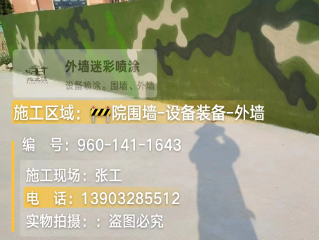 延边朝鲜族 迷彩漆喷涂价格（按平方米计费）